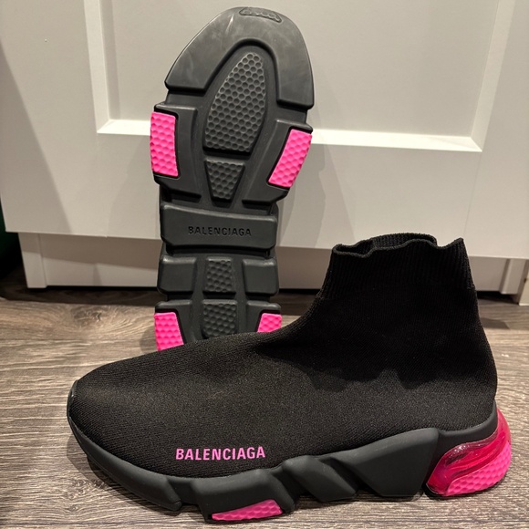 Balenciaga WOMEN'S SPEED KNIT SNEAKER - Pink - Picture 1 of 4